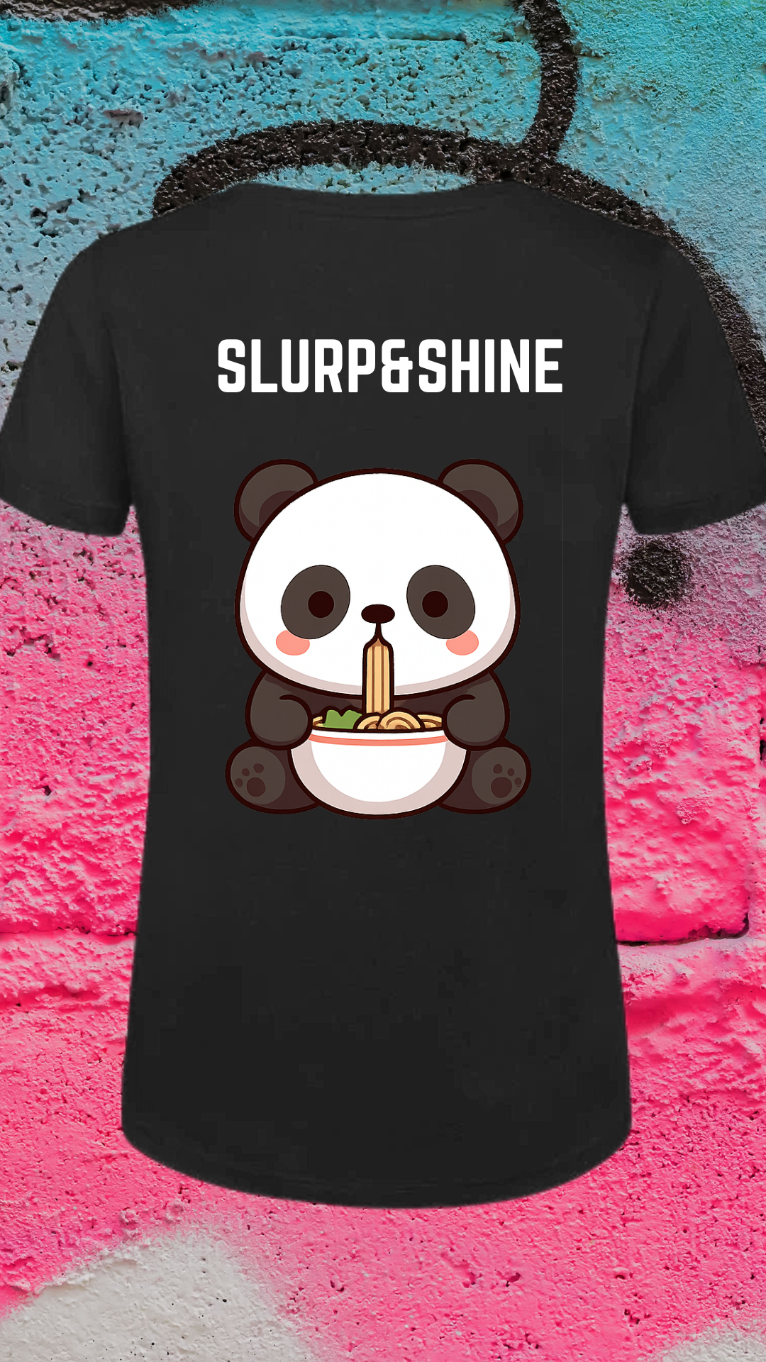 Art Worx Industrie SLURP & SHINE PANDA – Heavy Cotton T-Shirt (Damen)