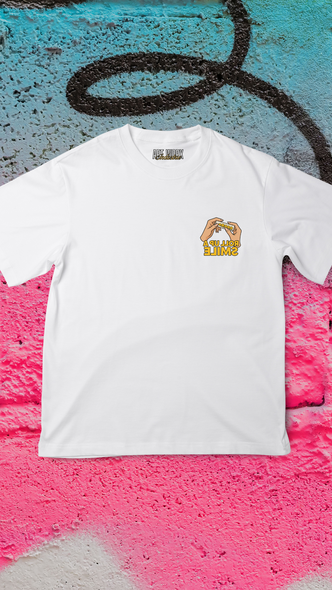 Art Worx Industrie ROLL UP A SMILE – Heavy Cotton T-Shirt (Herren)