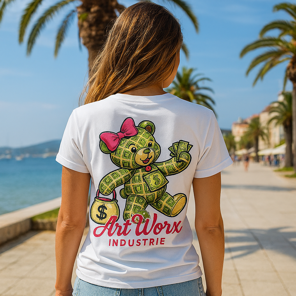 Art Worx Industrie MONEY BEAR – Heavy Cotton T-Shirt (Damen)