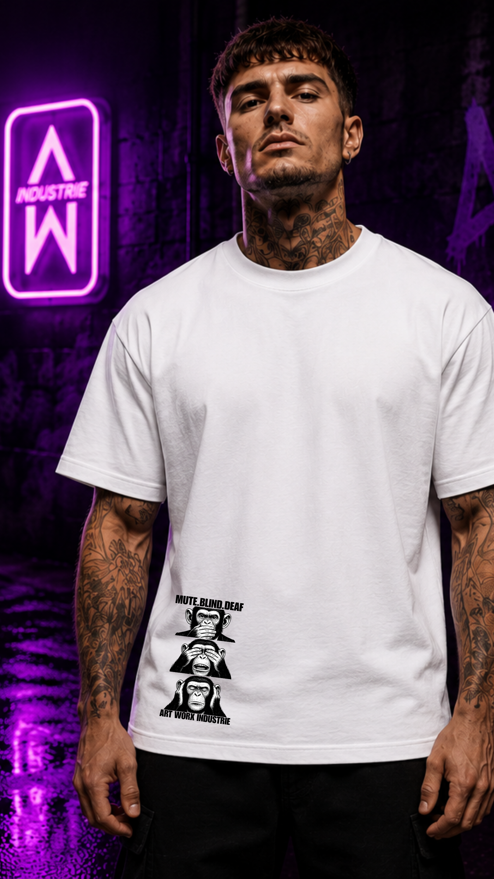 Art Worx Industrie CODE OF SILINCE – Heavy Cotton T-Shirt (Herren)