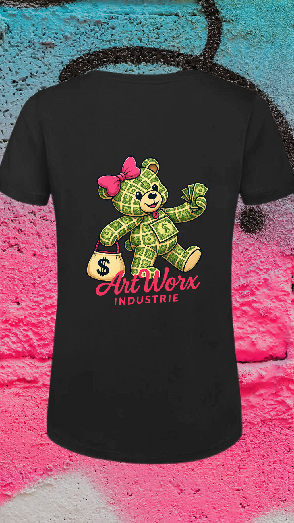 Art Worx Industrie MONEY BEAR – Heavy Cotton T-Shirt (Damen)