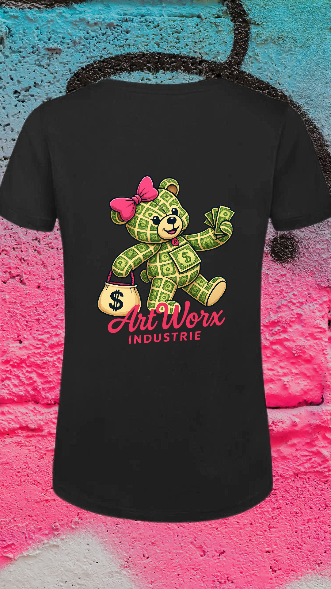 Art Worx Industrie MONEY BEAR – Heavy Cotton T-Shirt (Damen)