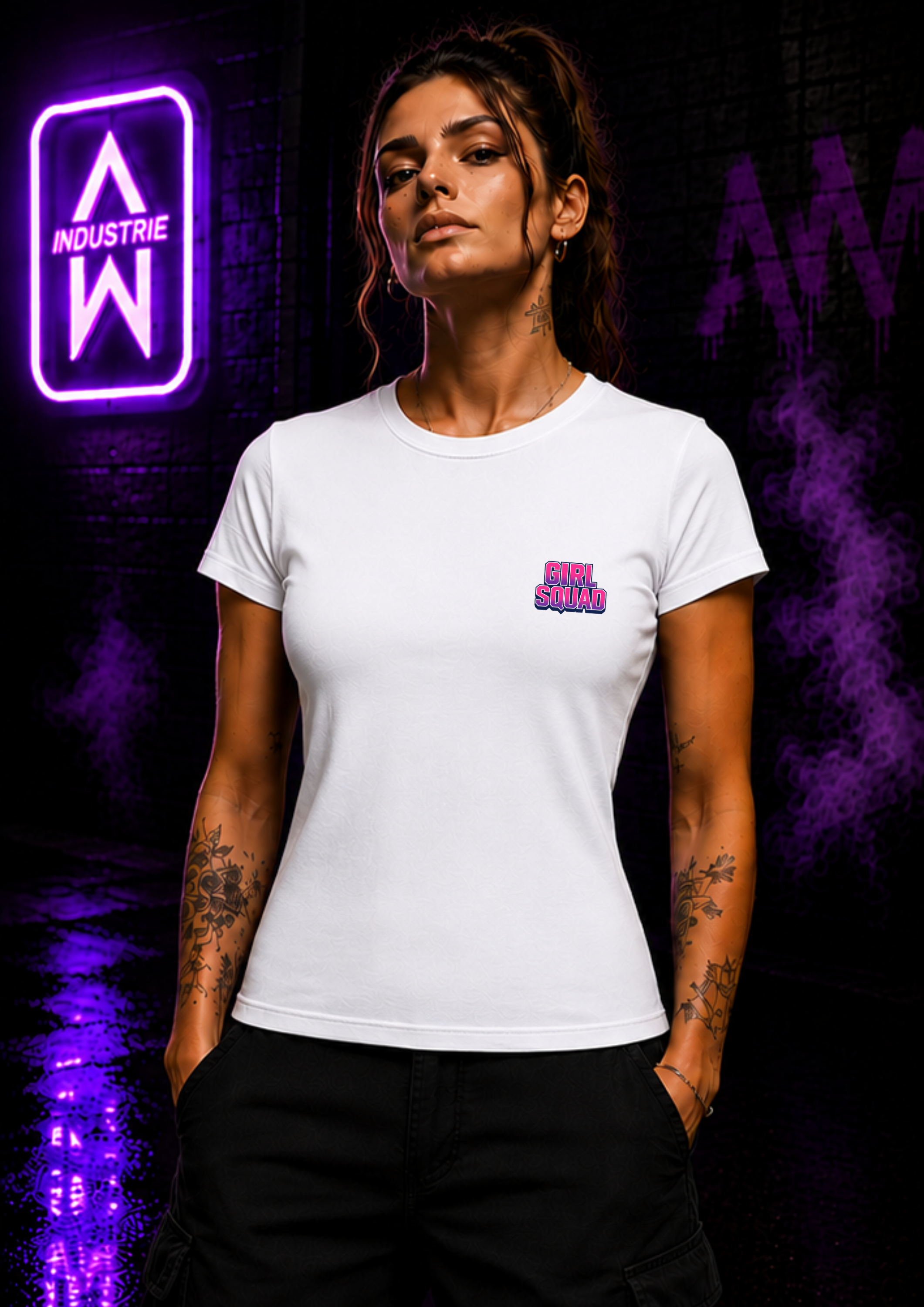 Art Worx Industrie CUTE GIRL SQUAD – Heavy Cotton T-Shirt (Damen)
