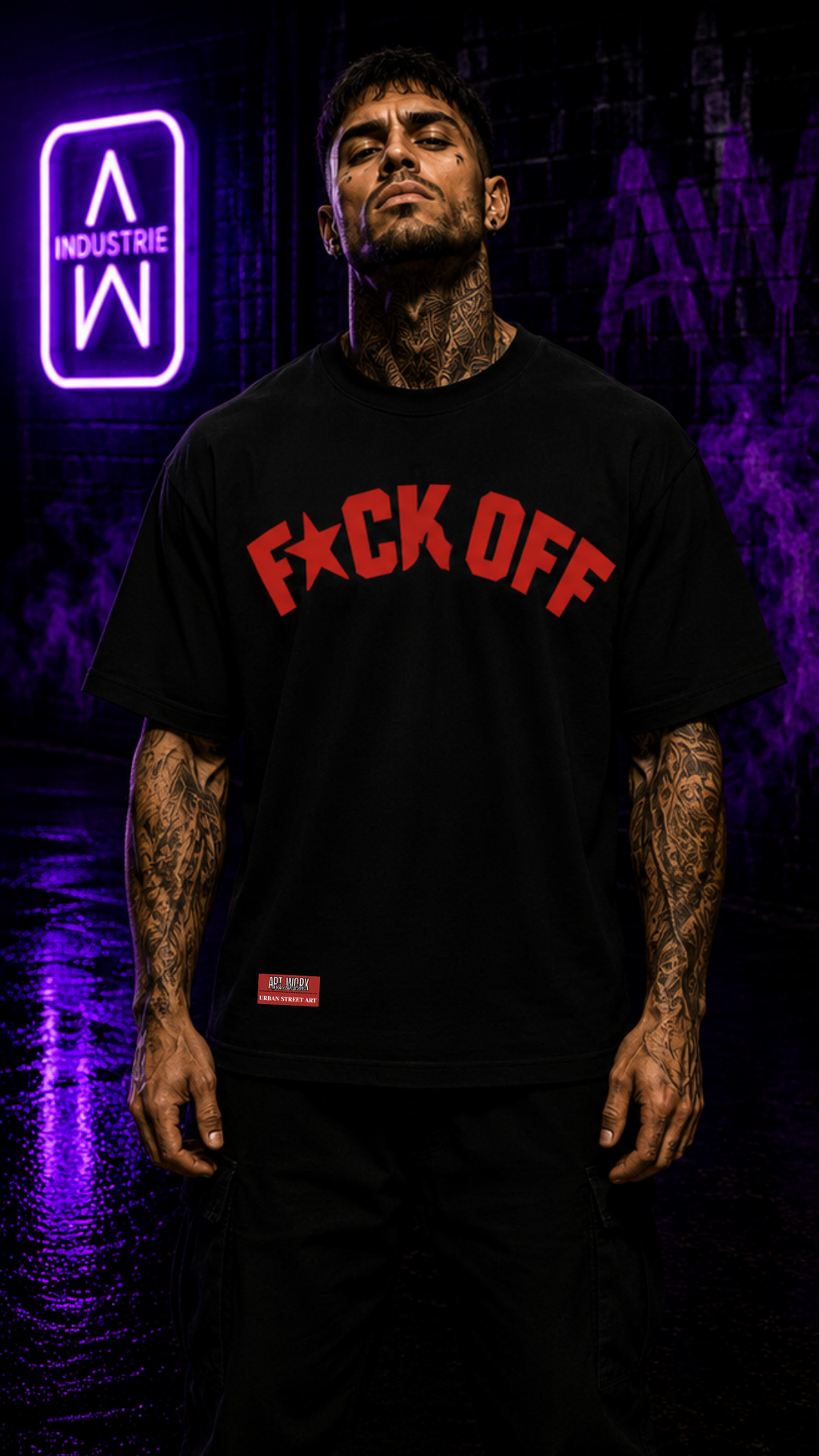 Art Worx Industrie F*CK OFF– Heavy Cotton T-Shirt (Herren)