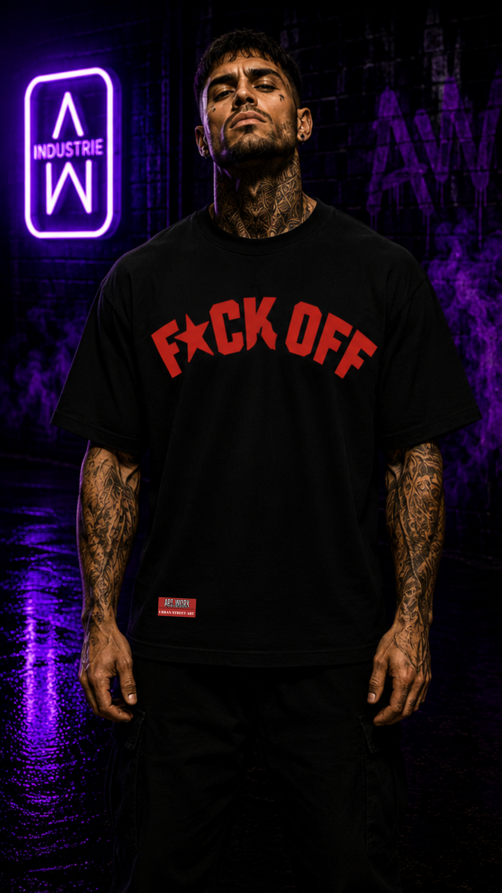 Art Worx Industrie F*CK OFF– Heavy Cotton T-Shirt (Herren)