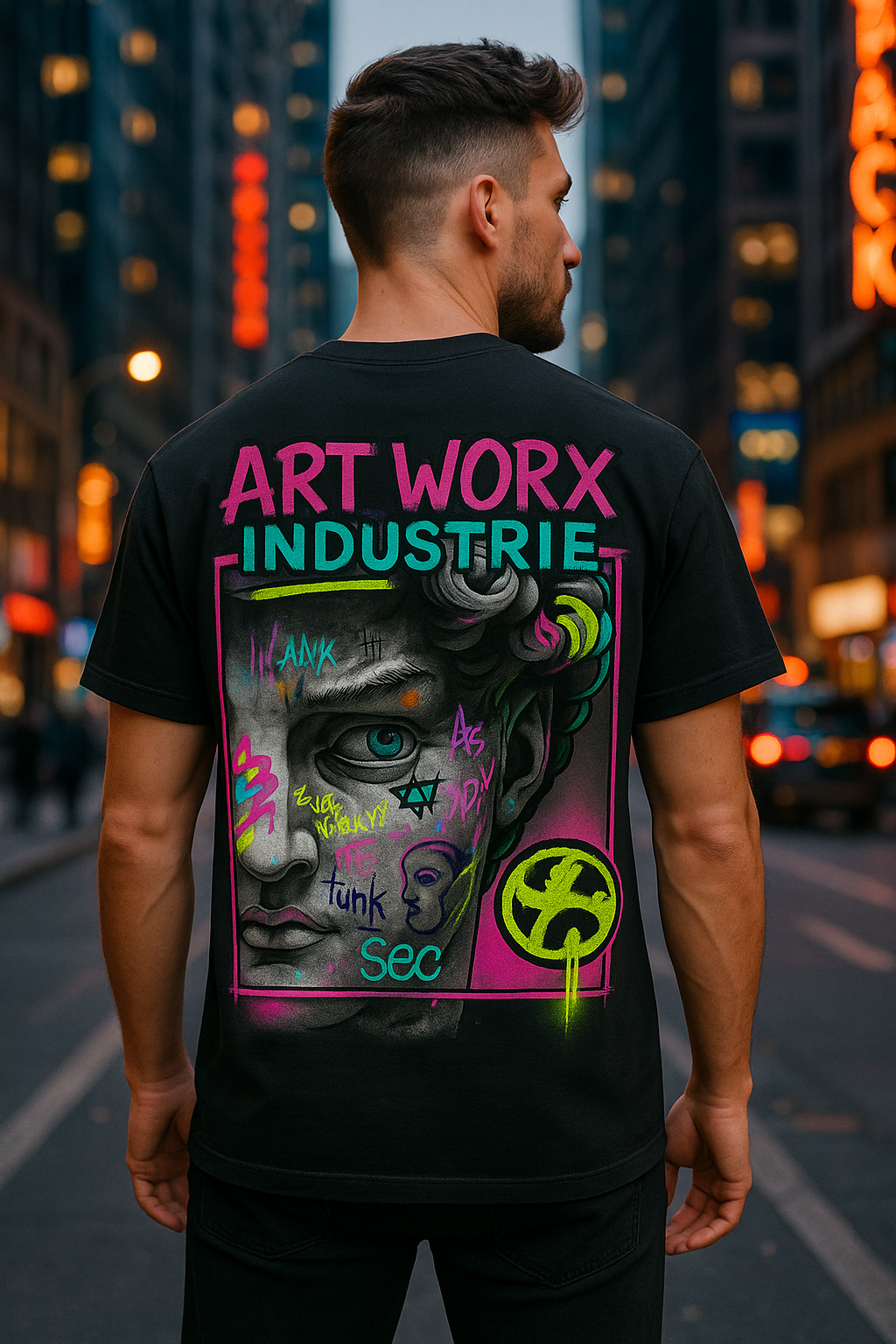 Art Worx Industrie Grafittiart– Heavy Cotton T-Shirt (Herren)